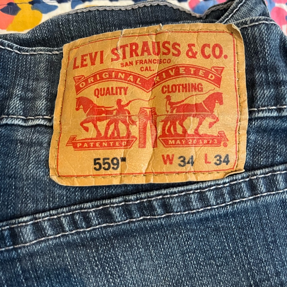 Levi Strauss & Co. 559 34x34 Blue Jeans